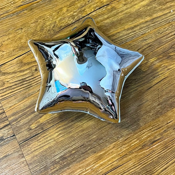 Nwt- Zara ZARA NEW WOMAN STAR SHAPED  MINAUDIÈRE BAG SILVER - Picture 5 of 5